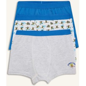 Resim DeFacto SpongeBob Penye 3'lü Mavi Boxer Seti Erkek Çocuk H0810A826SP 