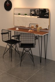 Resim Kenzlife Knsz Masa Sandalye Takımı Hem75mazlum Cvzsyh 100*040 Klç 2 Sandalye Syhsyh Kolçaklı 