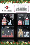 Resim Genel Markalar 34 Adet Duvar Süsü Çocuk Cam Sticker Seti Yeni Yıl Bebek Odası Yılbaşı Çam Ağacı Noel Baba Kapı Süsü 