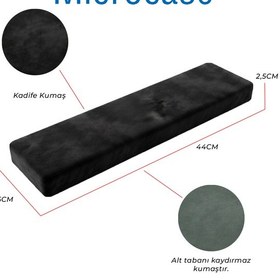 Resim Microcase Ortopedik Klavye Bilek Destek Kaydırmaz Taban Ergonomik Klavye Önü Bilek Destek Pedi - Al5372 Siyah 