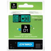 Resim Dymo 45809 Yeşil/Siyah D1 Yedek Şerit 19 MM X 7 M 