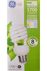 Resim General Electric Ge 24w Tasarruflu Spiral Ampul (sarı Işık) E27 