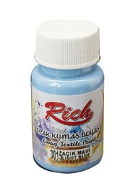 Resim Rich Opak Kumaş Boyası 50 Cc. 3015 Açık Mavi 