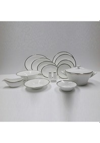 Resim Evaliza Coupe Paisley Platin 60 Parça 12 Kişilik Yemek Takımı 