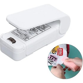 Resim Sunup Pratik Sızdırmaz Pilli Mini Ambalaj Kapatma Makinesi Poşet Kapama Yapıştırma Makinesi 