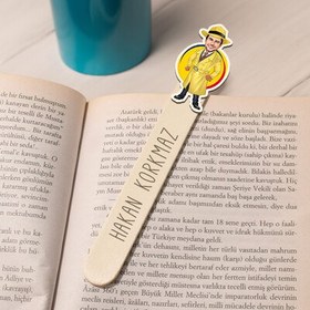 Resim Hafiye Erkek Karikatürlü Çubuk Kitap Ayracı 
