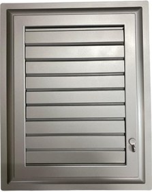 Resim Plastik Menfez 65X65 Gümüş Banyo Wc Havalandırma 