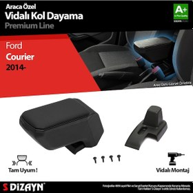 Resim S-dizayn Ford Courier Kol Dayama Kolçak Abs Vidalı Siyah 2014 Üze 