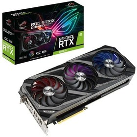 Resim Asus NVIDIA GeForce RTX 3060 Ti ROG Strix OC 8 GB GDDR6 256 Bit Ekran Kartı 
