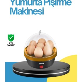 Resim Hsc Bilişim 7 Yumurta Kapasiteli Yumurta Pişirme Makinesi Rafadan Orta ve Katı 