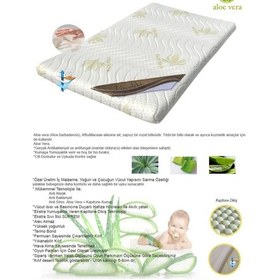 Resim Natural Soft Aloe Vera Bebek Yatağı, Park Yatak Yatağı, Oyun Parkı Yatağı 70 x 110 