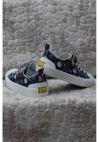 Resim Vicco 346.p24y.141-11 Lee Saks Mavi Keten Sneaker Erkek Çocuk Ayakkabı 001 