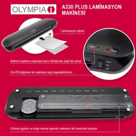 Resim Olympia A330 Plus 4in1set Laminasyon Makinesi (A3) Ve 15 Adet Hediye PVC Film 