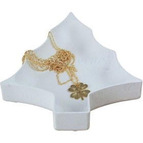 Resim Dekoratif Kase Takı Kutusu Yüzük Kolye Kutusu Mum Tabağı Takı Organizer Ağaç Model - Beyaz 