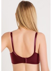 Resim Magic Form 3983 Kadın Tül Detaylı Toparlayıcı Sütyen-bordo Bordo 