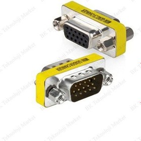 Resim 15 Pin Vga Dişi To Vga Erkek Dönüştürücü Adaptör 