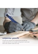 Resim İnşaat Mekanik Kurşun Kalem-2 Ağaç İşleme Kalemleri 18 Yedekler-mavi 