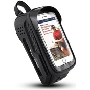 Resim Rogfer Batı Bisiklet Bisiklet Ön Çanta Tpu Sert Kabuk Sürme Ön Kiriş Çantası Siyah Siyah Siyah 