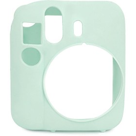 Resim Fujifilm Instax Mini 12 Makine Uyumlu Yeşil Koruyucu Silikon Kılıf 