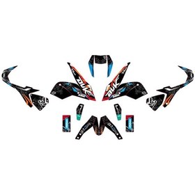 Resim KTM DUKE 690 - GoPro X Desenli Mavi Karışık Kaplamalı Desenli Tak 