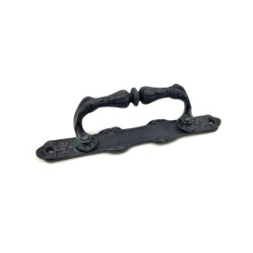 Resim Antika Tarz Dekoratif Pirinç Dar Yan Çekme Kapı Kolu - 225X37 Mm, Oksit Nemere Home 