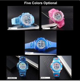 Resim Yingfu Skmeı 1451 Çocuk Saati Dijital Spor Kol Saati Erkek Kız İçin 50m Su Geçirmez Renkli El Işık/alarm/kronometre/hafta/ta Çok Renkli 