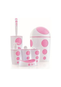 Resim Flora Punto Banyo Seti 6 Parça F378 Mavi 