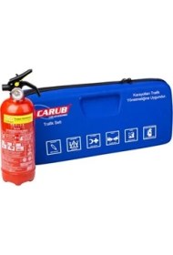 Resim Carub Lüx Trafik Seti Çantalı + Yangın Söndürücü 1 kg 