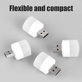 Resim Renklimestore Mini USB LED Işık, 1W Enerji Tasarruflu, Gece Aydınlatma, Rehber Gece Lambası, Kitap Okuma Lambası Işığı, Küçük Yuvarlak Işıklar (8 Adet) 