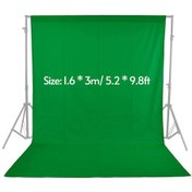 Resim Lemestar Fotoğraf Stüdyosu Dokunmamış Kumaş Fon Perdesi 1.6x3m/5.2x9.8ft,yeşil Yeşil 