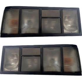 Resim Farsan Stop Lambası Tofaş Doğan Şahin Slx 95 Uyumlu Komple Füme Sağ-sol Takım -duysuz İçten Vidalı 