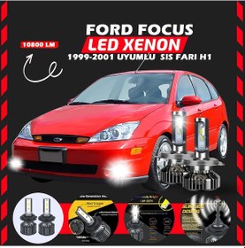 Resim Ford Focus 1 1999-2001 Sis Farı Uyumlu Şimşek Etkili Led Xenon Premium Series H1 