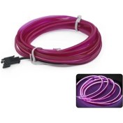 Resim Oldfriend 1 Adet 5m Usb Led Neon Şerit Mor Işık Araç İçi Dekorasyon Parti Aydınlatma 