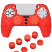 Resim Cosmostech PS5 Controller Joystick Oyun Kolu Gamepad Uyumlu Silikon + 8'li Analog Koruyucu T 