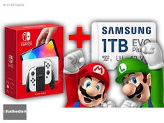 Resim Nintendo Switch Oled 64 GB YD + SSD | Beyaz 