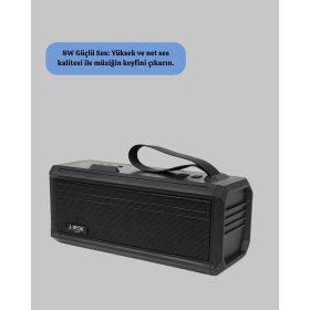 Resim Kablosuz J-Ipox P520 Bluetooth Hoparlör Uzun Pil Ömrü ve Mikrofon 