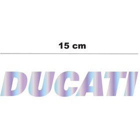 Resim Hologram 15cm Ducati Sticker Etiket Modeli 