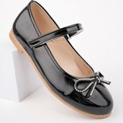 Resim Epaavm - Bıyık Fiyonk Siyah Rugan Kız Çocuk Ayakkabı - Onr150108 Siyah 