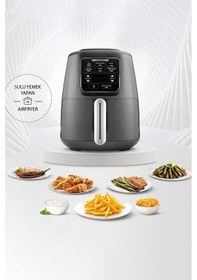 Resim Karaca Air Pro Cook XL 2 in 1 Konuşan Airfryer Fritöz 4 Kişilik 
