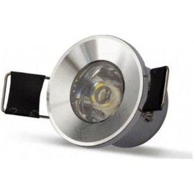 Resim Elektrikhouse 2w Krom Kasa Yıldız Spot Mavi Işık Mavi 