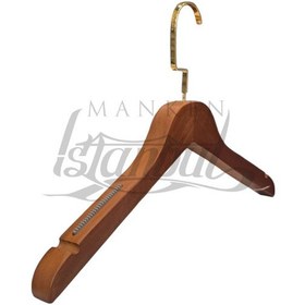 Resim Takım Elbise Askısı 44 Cm Masif Ahşap İtalyan Kancalı Business Class 20 Adet Diğer 