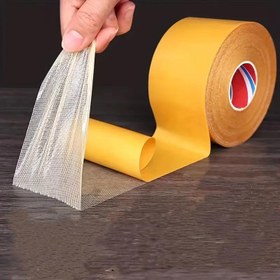 Resim YDICOC Ekstra Güçlü Yapışkanlı File Bant - Çift Taraflı, Duvar Montajı & Halı Kenar Bantlama için İdeal 