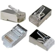 Resim RJ 45 Metal Jak Jack Konnektör 8P8C 100 Adet RJ45 