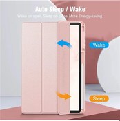 Resim Samsung Galaxy Uyumlu Tab İçin S9 S8 S7 Artı Fe 12.4 İnç Kılıf Şeffaf Arka Tablet Emerald Marble A9 Plus 11 İnch Kılıf 