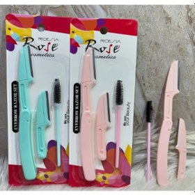 Resim Rosea Rose Fırçalı Kaş Yüz Usturası 3'lü 