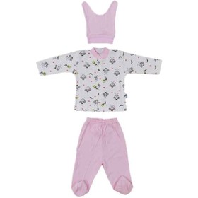 Resim Sebi Bebe Bebek Pijama Takımı Desenli Arı Baskılı 