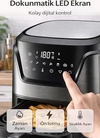 Resim Robo Hiking Serisi Haf-502 Airfryer, Siyah 