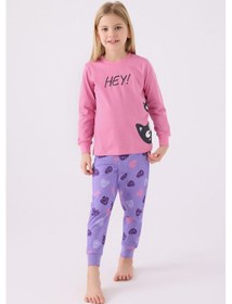 Resim Rolypoly Kız Çocuk Pembe Pijama Takımı Rp3466-c-v2 Pembe 