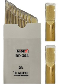 Resim Midex BR-354A Alto Saksafon Kamışı 10'LU Paket ( NO:2.5 ) 