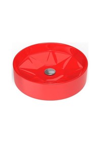 Resim LUCCO DİAMENTE TEZGAH ÜSTÜ LAVABO 42 CM P.KIRMIZI 